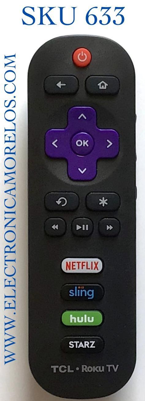 CONTROL REMOTO PARA TV TCL SMART TV / NUMERO DE PARTE JH-14170